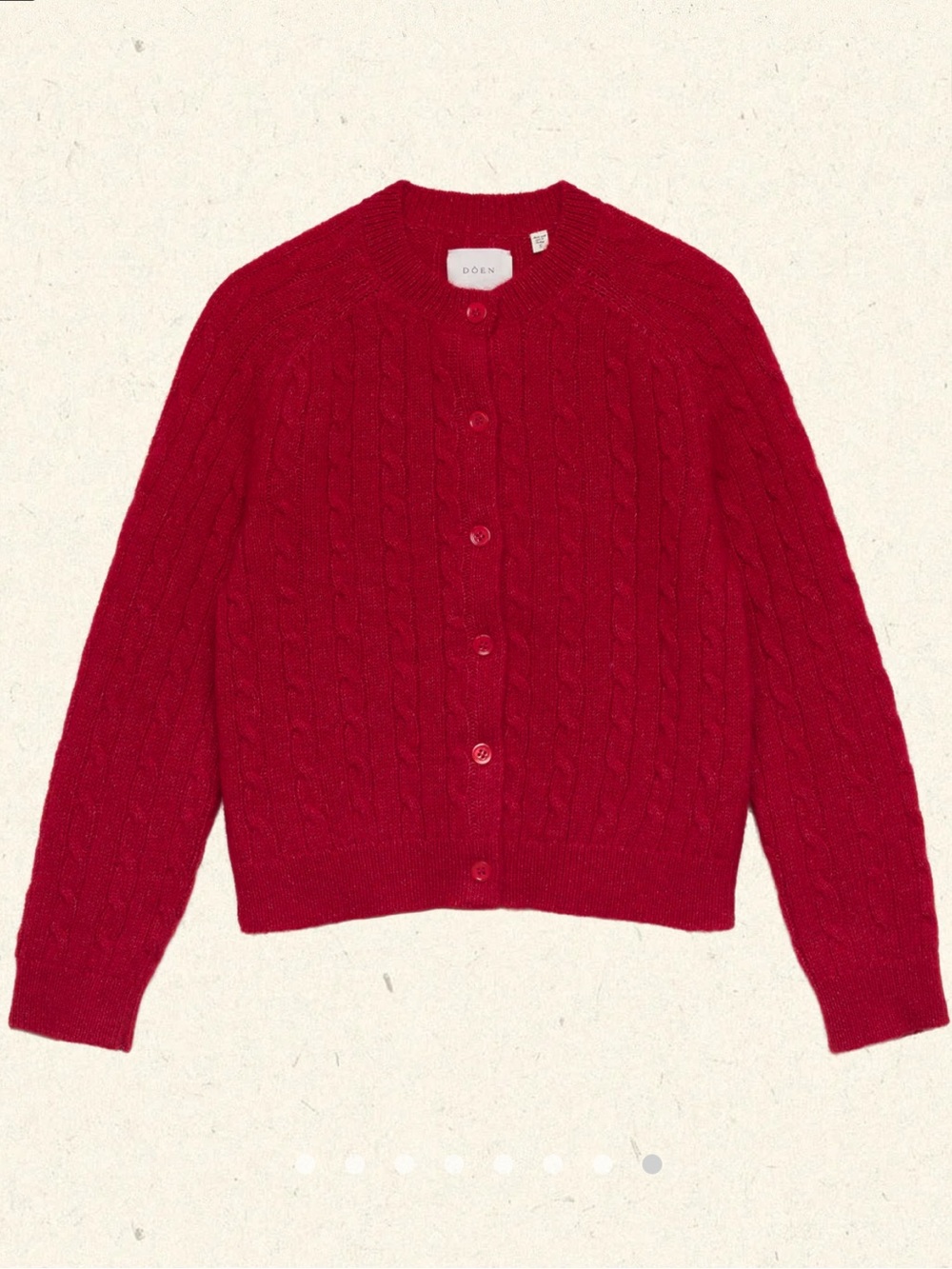 Doen Penrose Cardigan in Cerise Size M